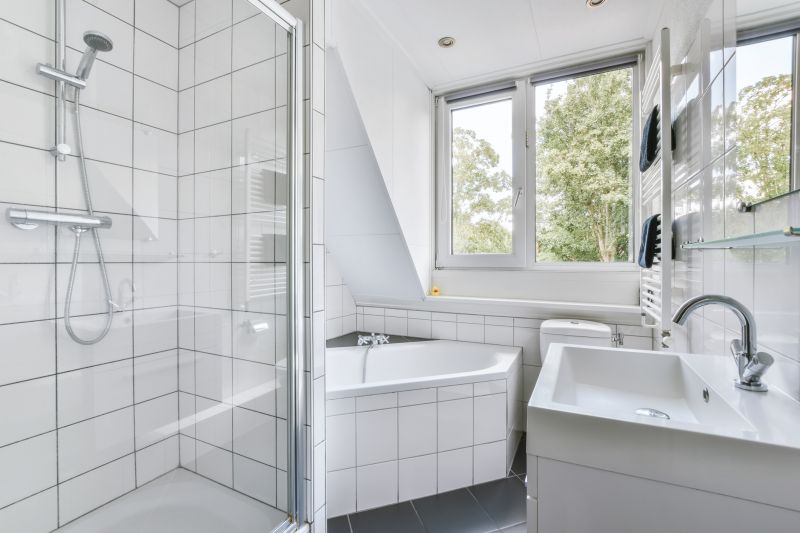 Bright Tiled Shower Walls